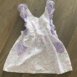 Charming Purple Floral Kids Dress